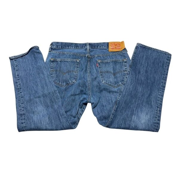 Levi's 501 Straight Cut Jeans Blue Size 36 x 29 - Picture 2 of 11